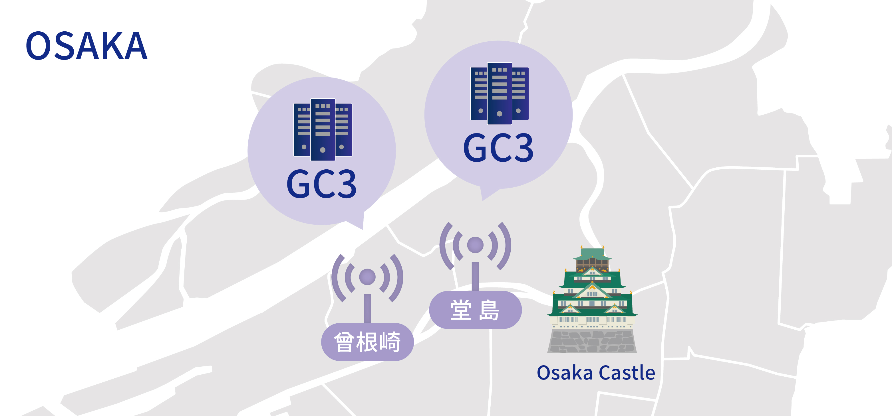 大阪メトロデータセンターの地図